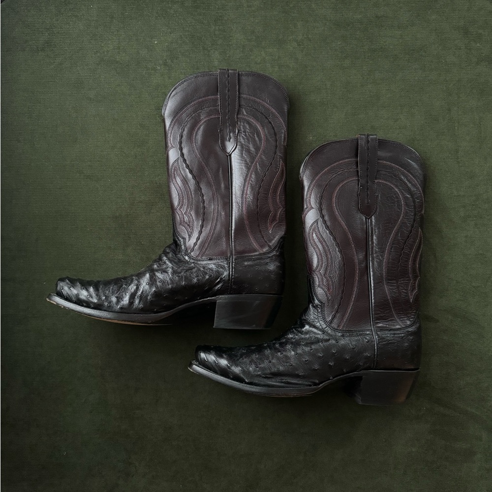Lucchese Ostrich cowboy boots